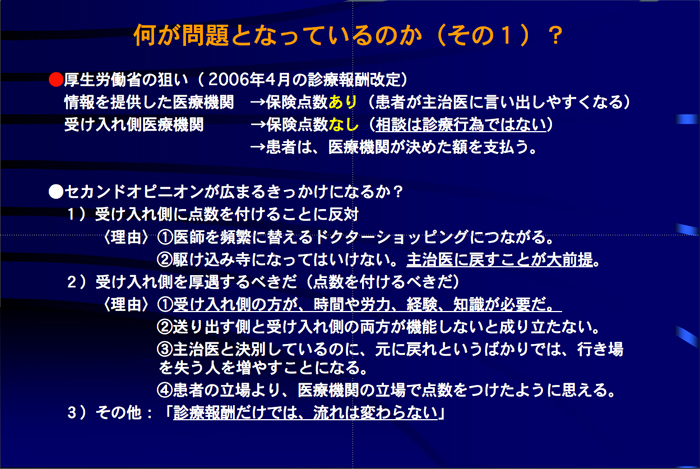 何が問題となっているのか？